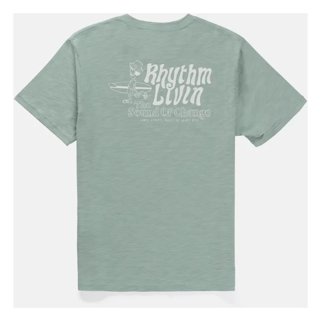 Camiseta Livin Slub | Verde agua