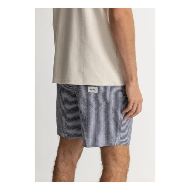 Pantalón corto Seersucker Stripe | Crudo