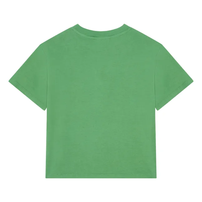 T-Shirt mit kurzen Ärmeln aus Bio-Baumwolle | Grün