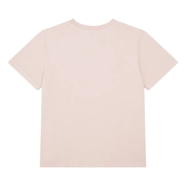 T-Shirt mit kurzen Ärmeln aus Bio-Baumwolle | Mattrosa