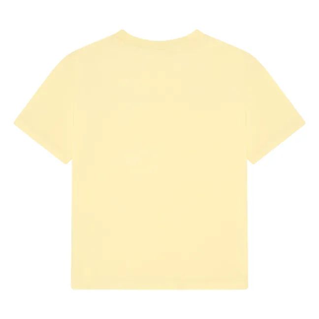 Short-sleeved organic cotton T-shirt | Lemon yellow