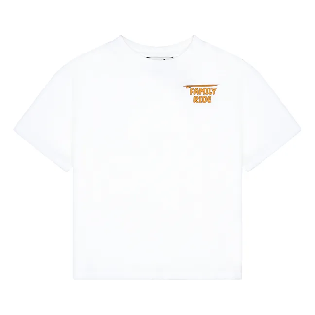 T-Shirt mit kurzen Ärmeln aus Bio-Baumwolle | Weiß