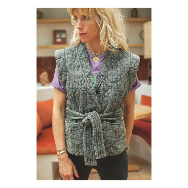 Anab Sleeveless Jacket - Women's Collection | Grey