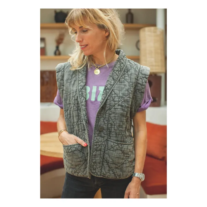 Veste Sans Manches Anab - Collection Femme | Gris- Image produit n°3