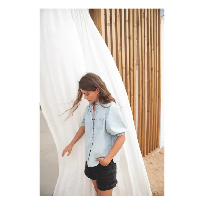 Blusa de algodón Tessa - Colección Femenina | Vaquero