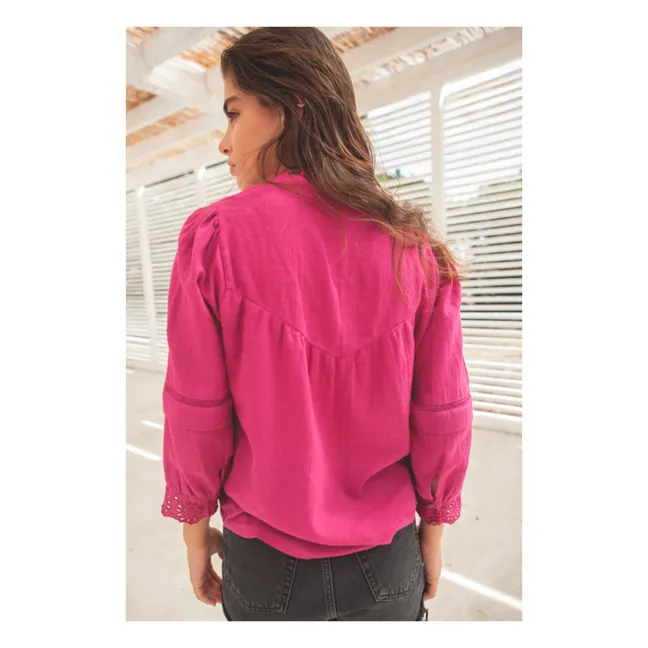 Blouse Gaze de Coton Romane - Collection Femme | Rose Berry