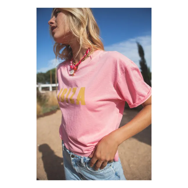 Camiseta de algodón orgánico Jil - Colección Mujer | Rosa Bombón