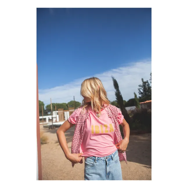 Camiseta de algodón orgánico Jil - Colección Mujer | Rosa Bombón