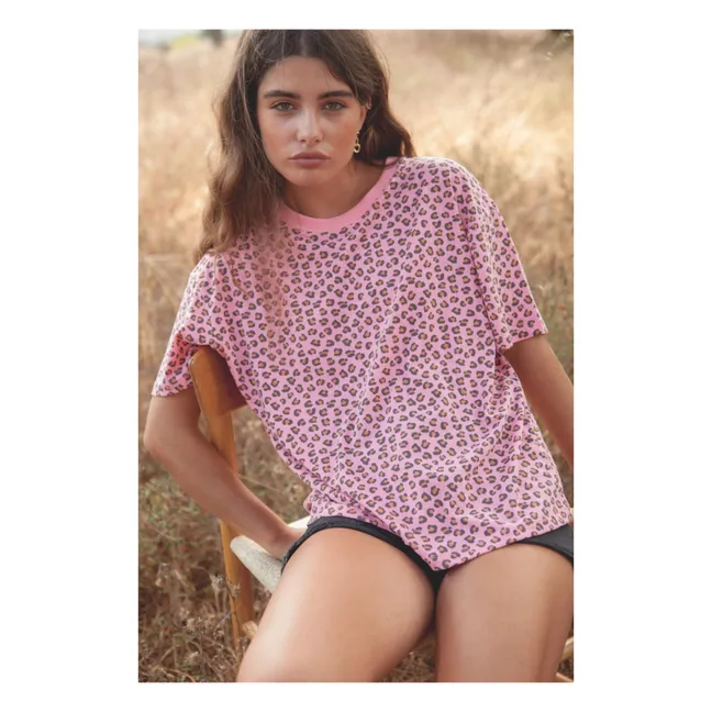 Camiseta de algodón orgánico Jil - Colección Mujer | Leopardo