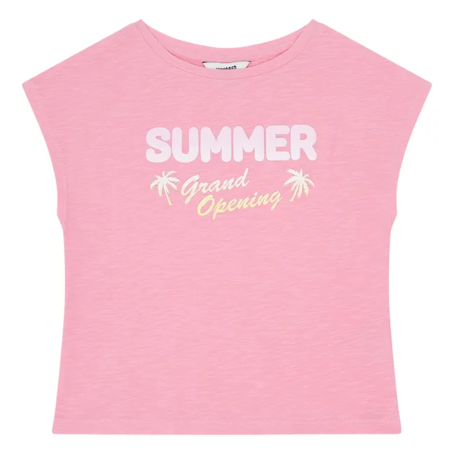 Organic Cotton Short Sleeve T-shirt | Pink