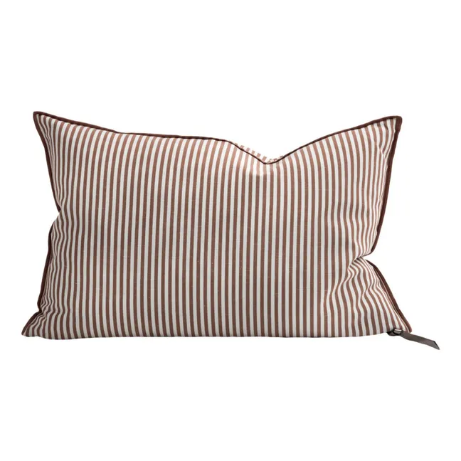 Vice Versa cushion in Portofino fabric | Clay