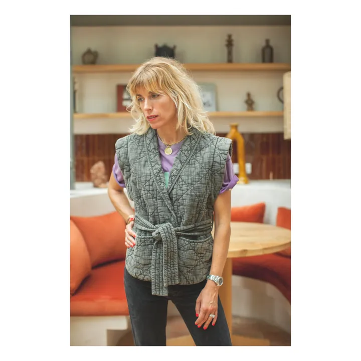 Veste Sans Manches Anab - Collection Femme | Gris- Image produit n°1