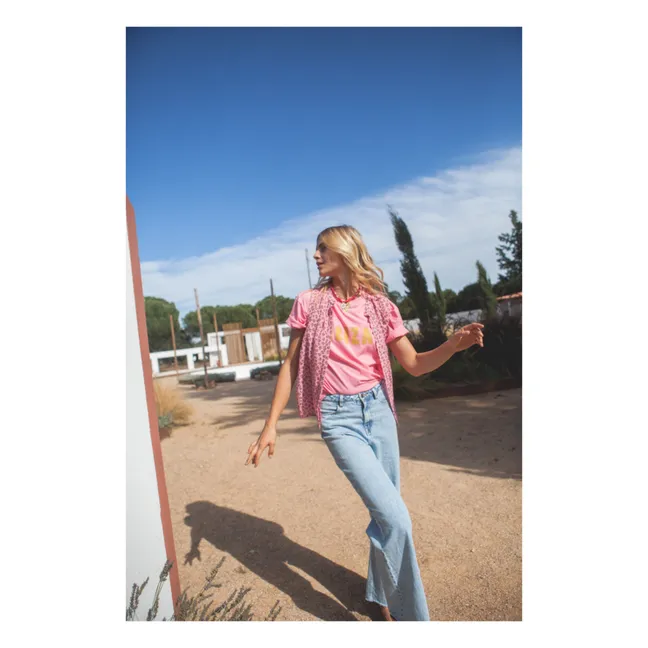 T-Shirt Coton Bio Jil - Collection Femme | Rose bonbon
