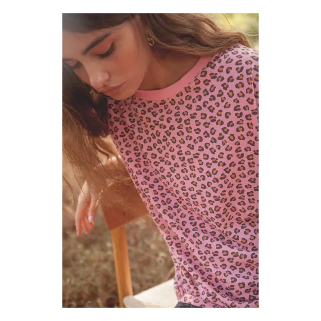 Camiseta de algodón orgánico Jil - Colección Mujer | Leopardo