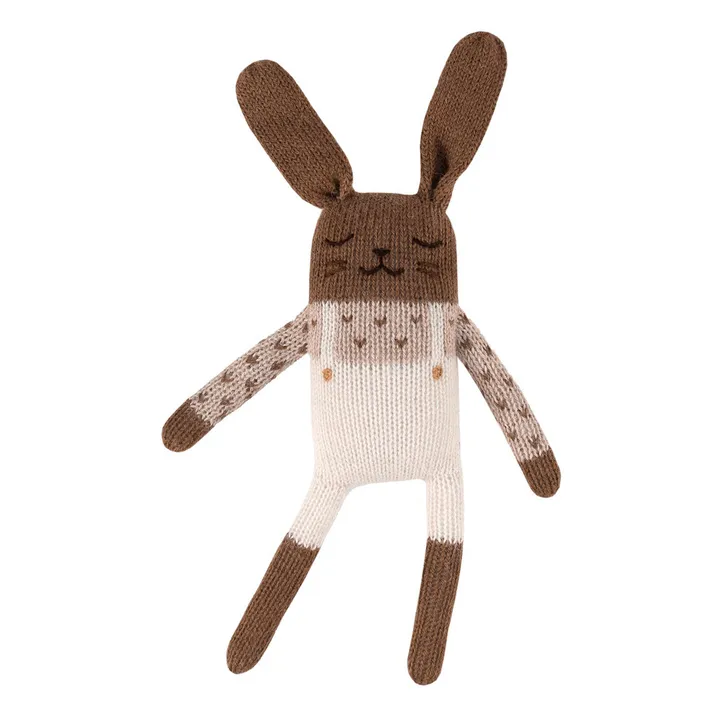 Rabbit dungarees  | Ecru- Product image n°0