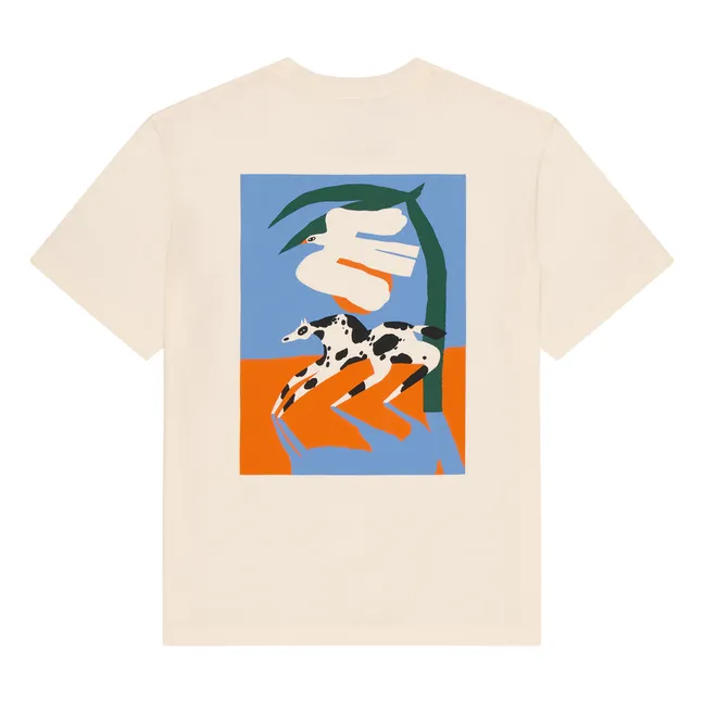 Camiseta de algodón ecológico Dove | Crudo