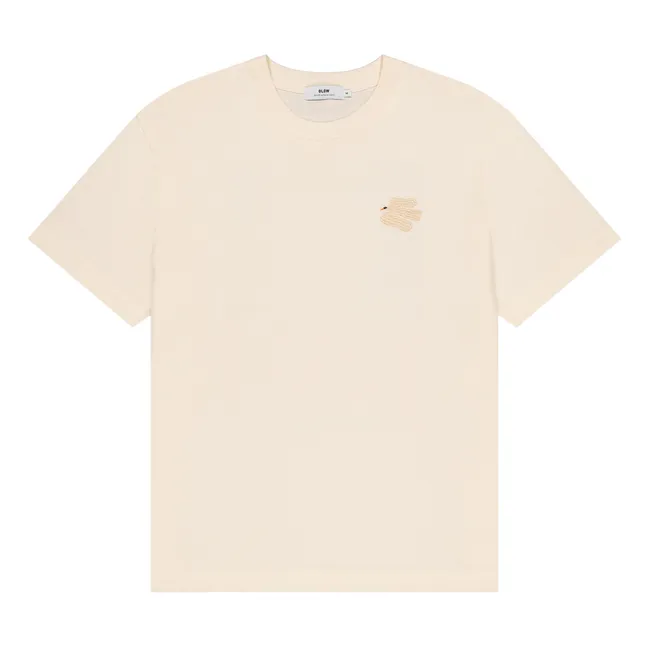Camiseta de algodón ecológico Dove | Crudo