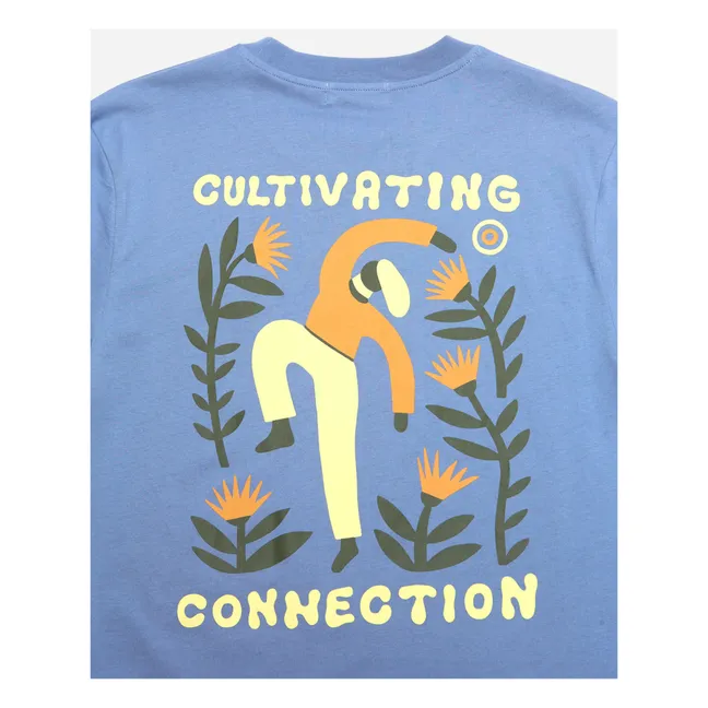 Maglietta in cotone biologico Cultivating | Blu