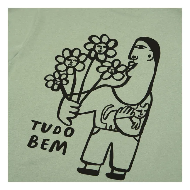 T-shirt Tudo Bem Coton Bio | Sauge