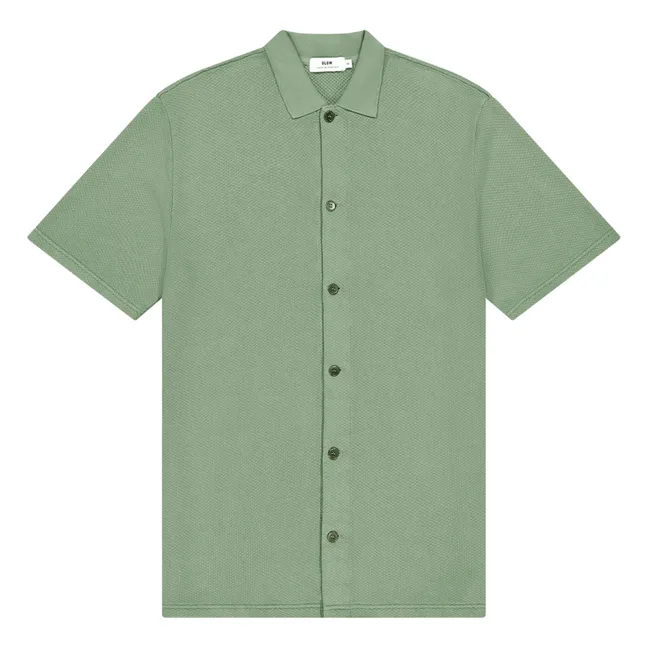 Cheech organic cotton pique polo shirt | Sage