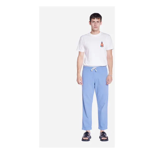 Pantalon Hatha Coton Bio | Bleu
