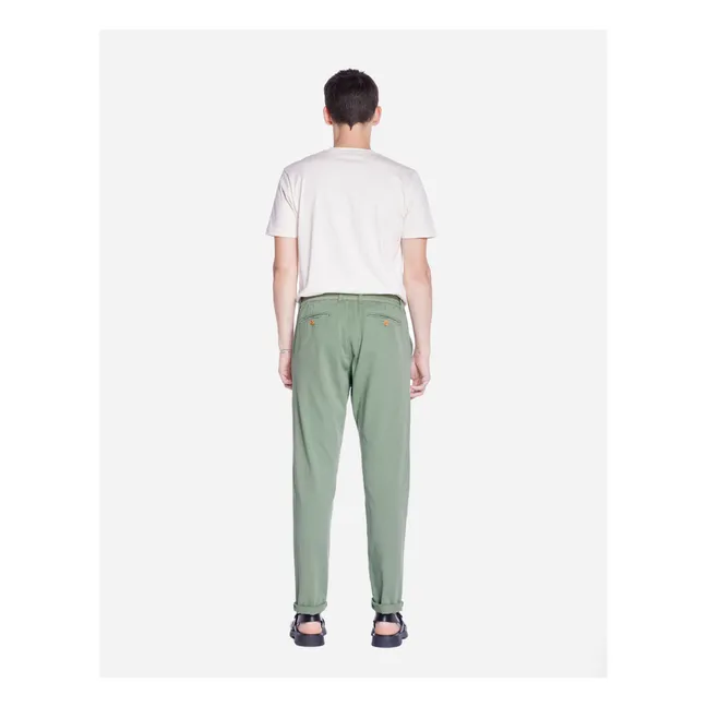 Pantalones chinos de algodón ecológico | Salvia