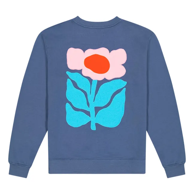 Sweatshirt Floris Bio-Baumwolle | Blau