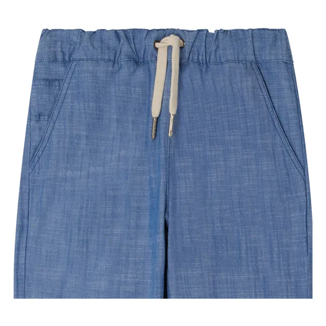Pantalon Connell Chambray | Bleu jean