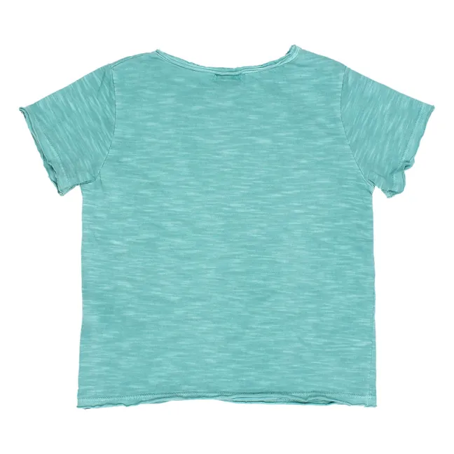 Exclusivo Buho x Smallable - Camiseta Pineapple | Azul verde