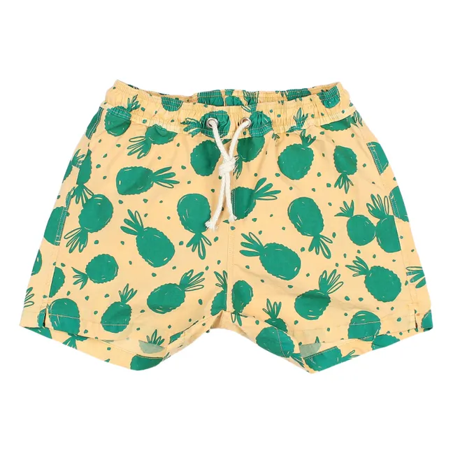 Exclusivo de Buho x Smallable - Shorts de baño Pineapple | Amarillo