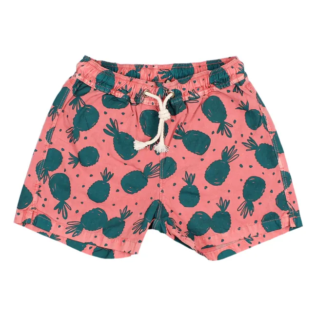 Exclusive Buho x Smallable - Pineapple Swim Shorts | Terracotta