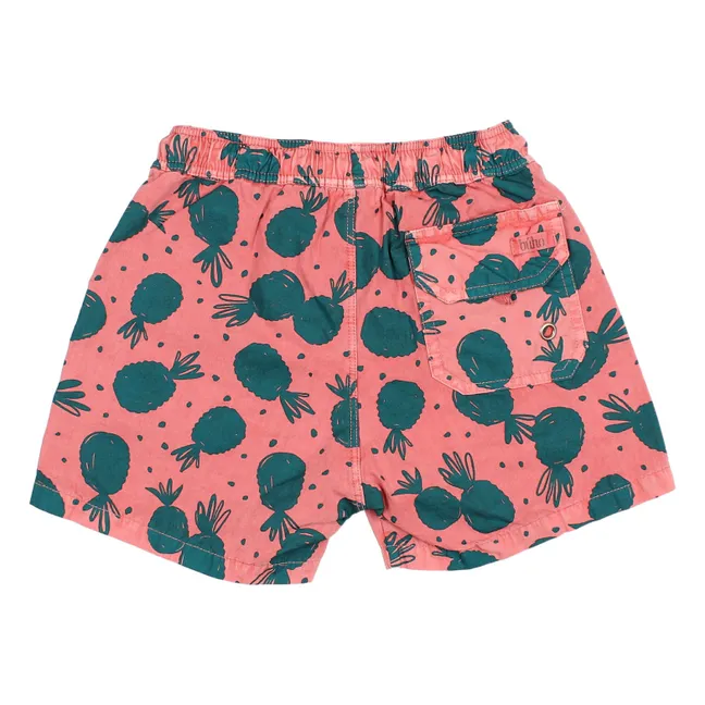 Exclusivo de Buho x Smallable - Shorts de baño Pineapple | Terracotta