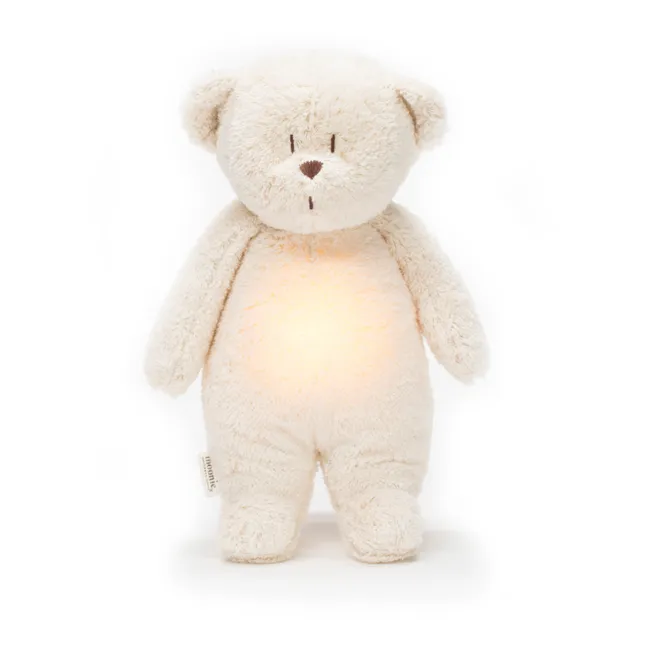 Plüschtier Teddybär Nachtlicht mit Musik  | Weiß