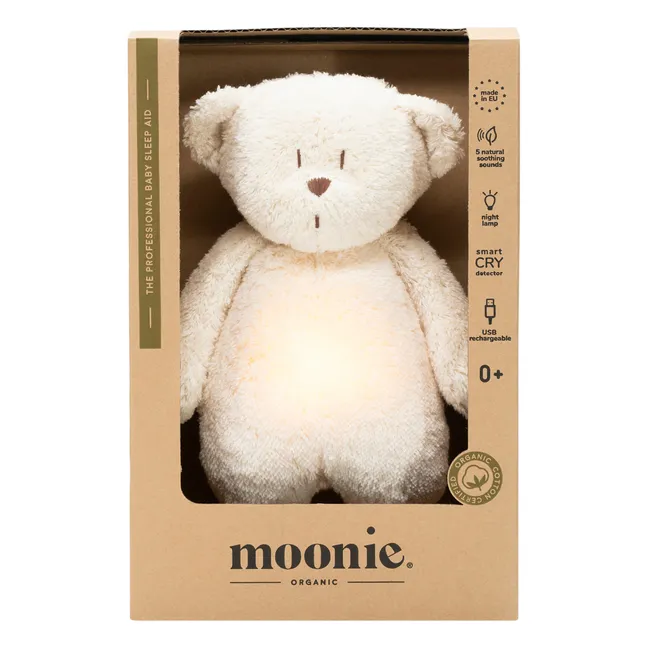 Peluche Ourson veilleuse musicale  | Blanc