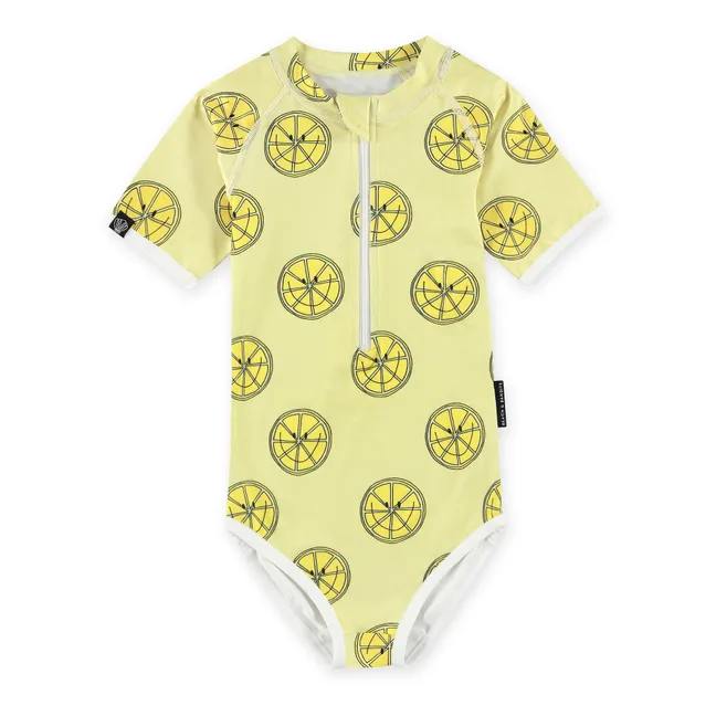 Maillot 1 Pièce Anti-UV Squeeze The Day | Jaune