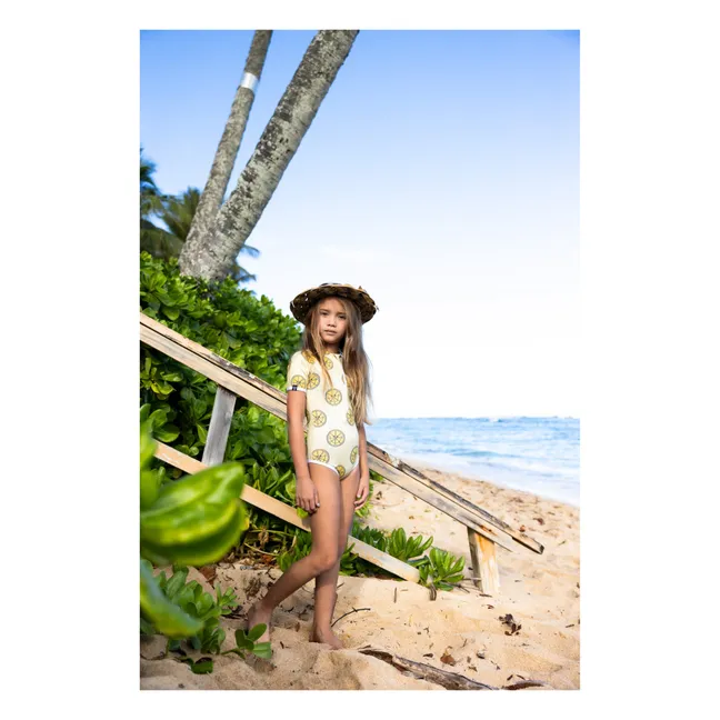 Maillot 1 Pièce Anti-UV Squeeze The Day | Jaune