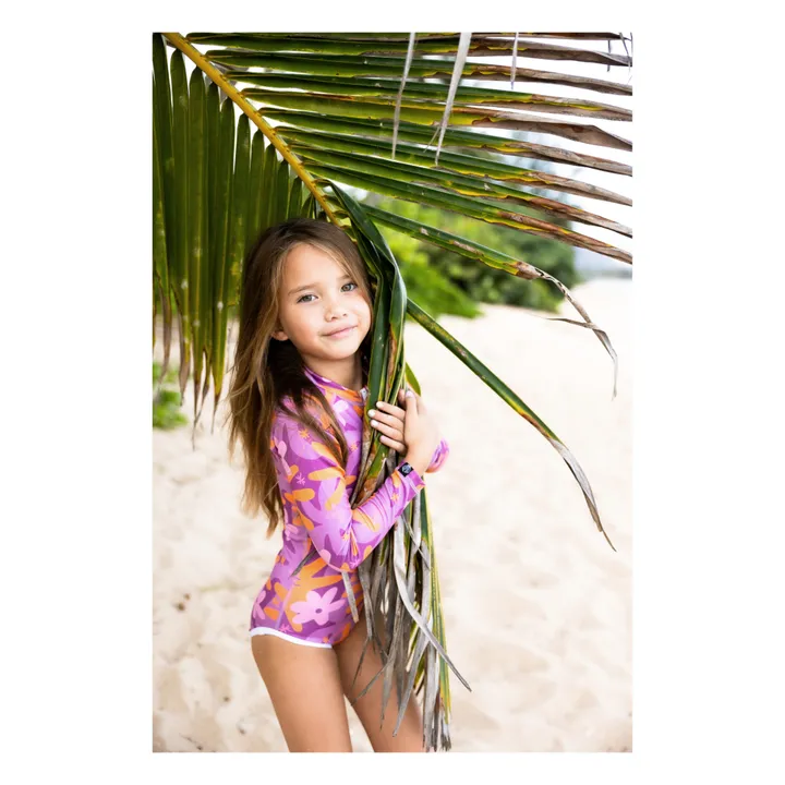 PALE PURPLE ONE-PIECE IN FRENCH COTTON, BABY PALE PURPLE ONE-PIECE IN FRENCH COTTON, BABY