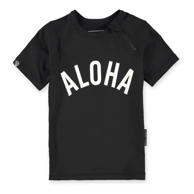 Aloha Anti-UV T-Shirt | Black