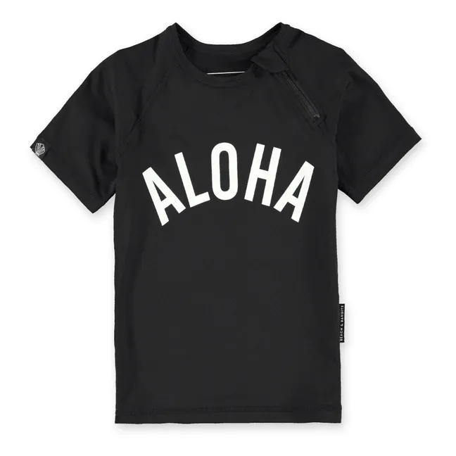 T-Shirt Anti-UV Aloha | Noir
