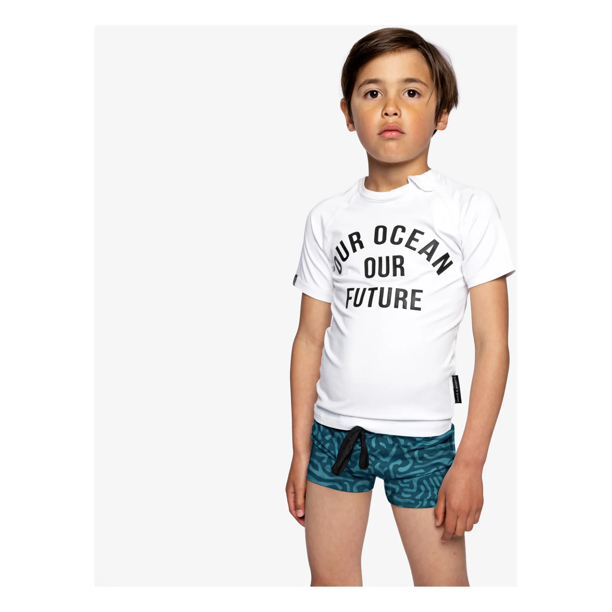 T-Shirt Anti-UV Ocean | Blanc- Image produit n°2