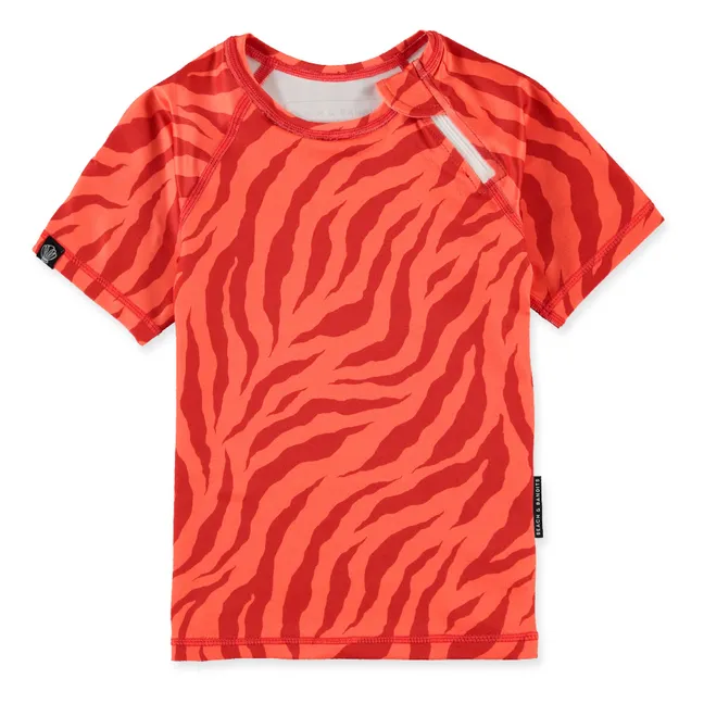 Stripes of Love UV Protection T-Shirt | Red