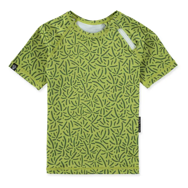 Endless Palms UV Protection T-Shirt | Dark green