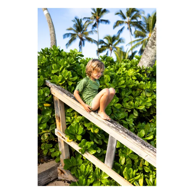 Endless Palms UV Protection T-Shirt | Dark green