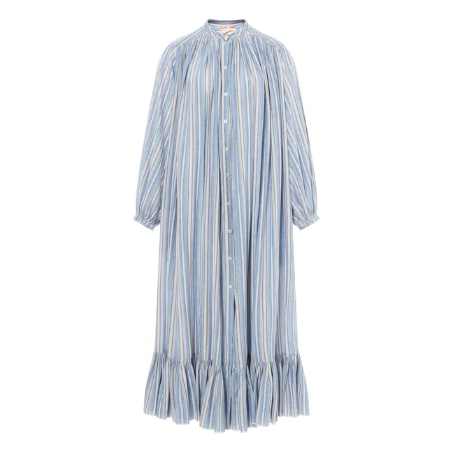 Striped Pipe Dress | Light Blue