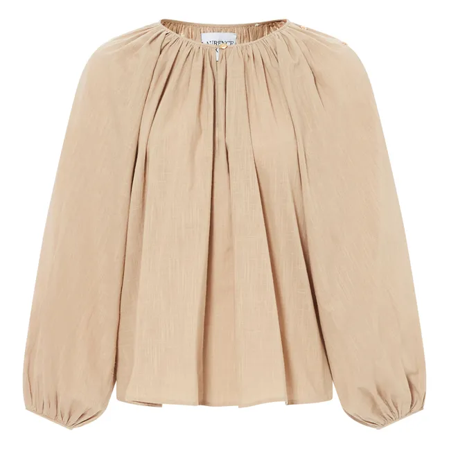 Join blouse | Beige