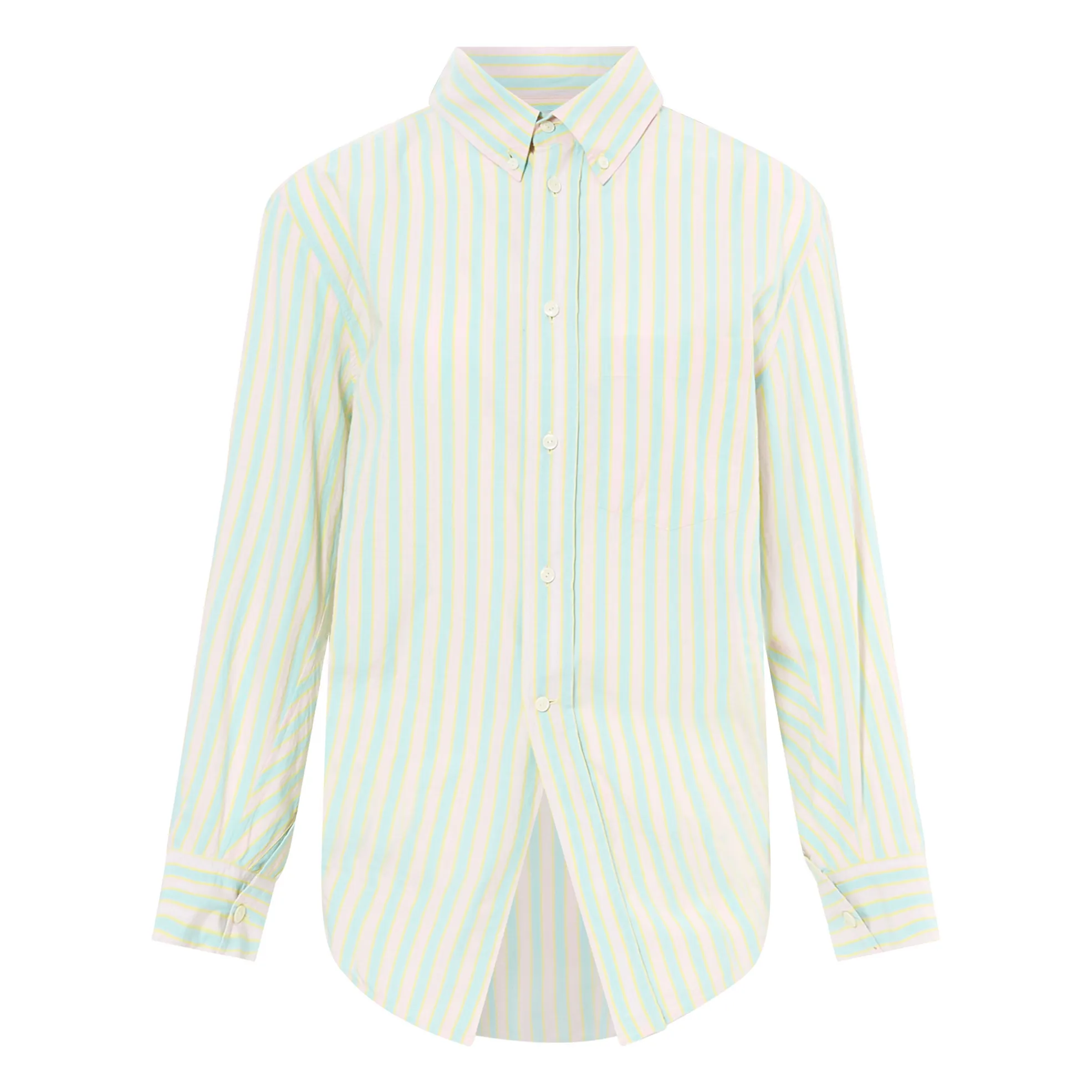 Laurence Bras Blue Tent Stripes Shirt