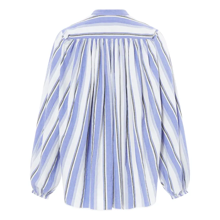 Blouse Olive Rayures | Bleu- Image produit n°1
