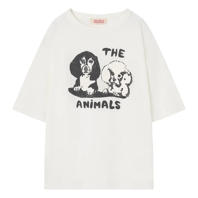 Rooster Oversize Dog T-Shirt | White