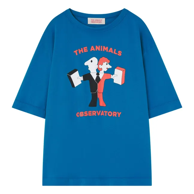 Rooster Oversize T-Shirt | Blau