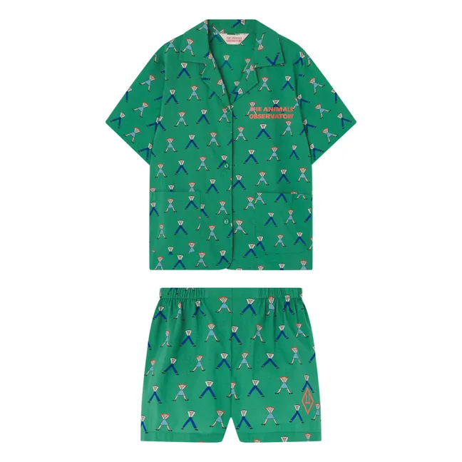 Conjunto de camisa y pantalón corto Magpie | Verde